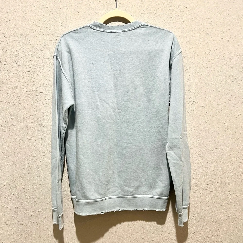 Madeworn: The Rolling Stones Chainstitch Sweatshirt in Blue Haze XS - Picture 6 of 8